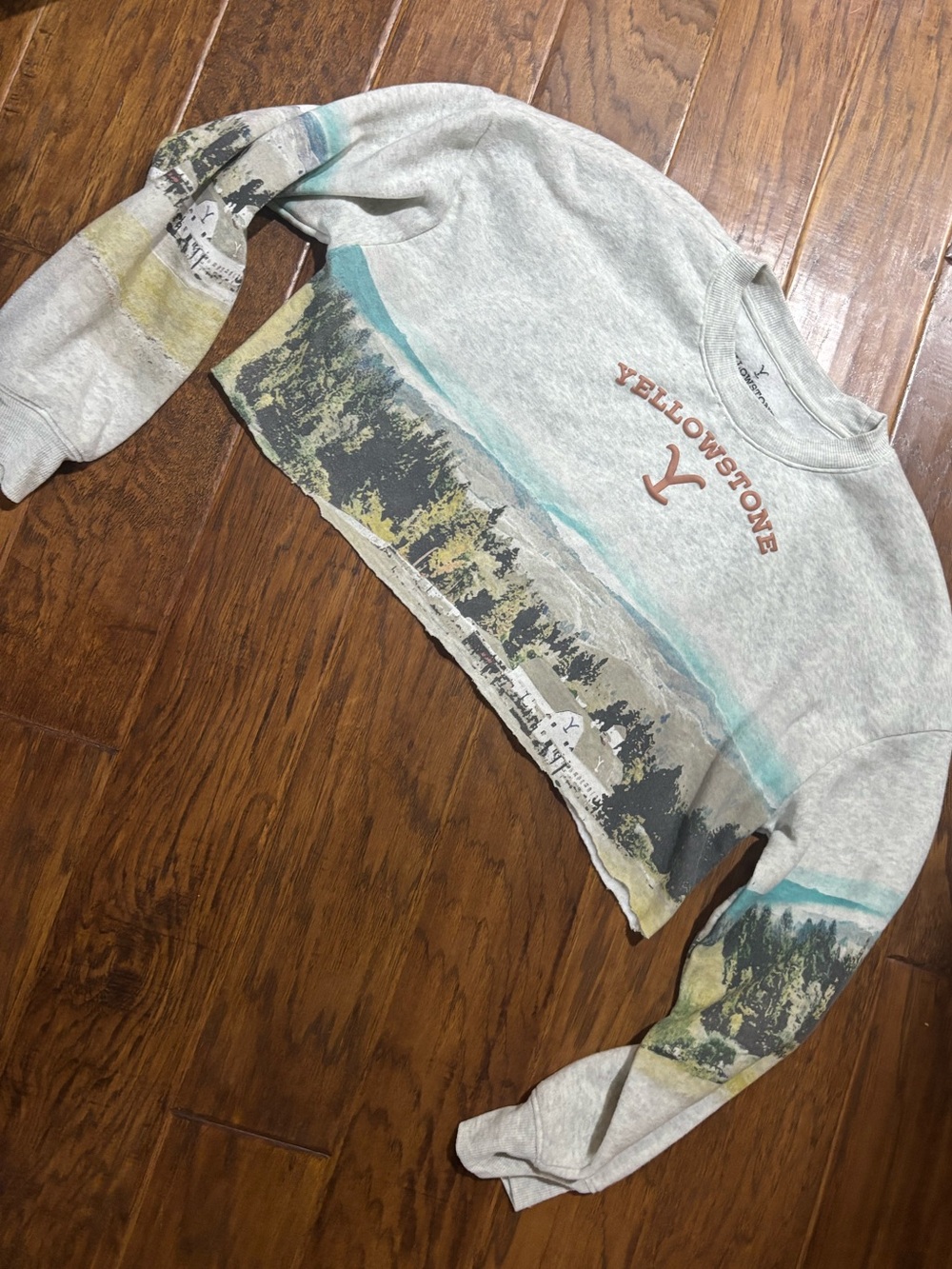 Upcycled Yellowstone Sweatshirt Joah Brown Style-sexy and comfy!